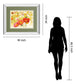 My Iceland Plot I By Novak - Mirror Framed Print Wall Art - Red