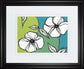 Flowers In Unity - Teal By David Bromstad - Framed Print Wall Art - Blue