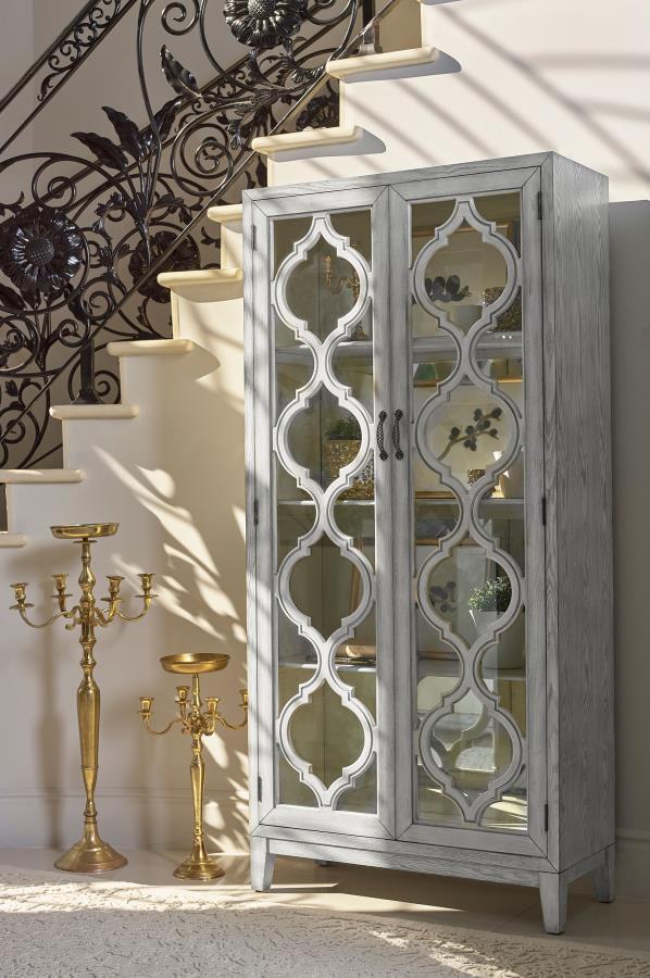 Mckellen - 2-Door Tall Cabinet - Antique White