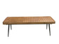 Misty - Cushion Side Bench - Camel And Black