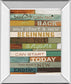 Make A New Ending By Marla Rae Motivational - Mirror Framed Print Wall Art - Dark Brown