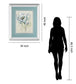 Fresh Poppies I By Patricia Pinto - Mirror Framed Print Wall Art - Blue