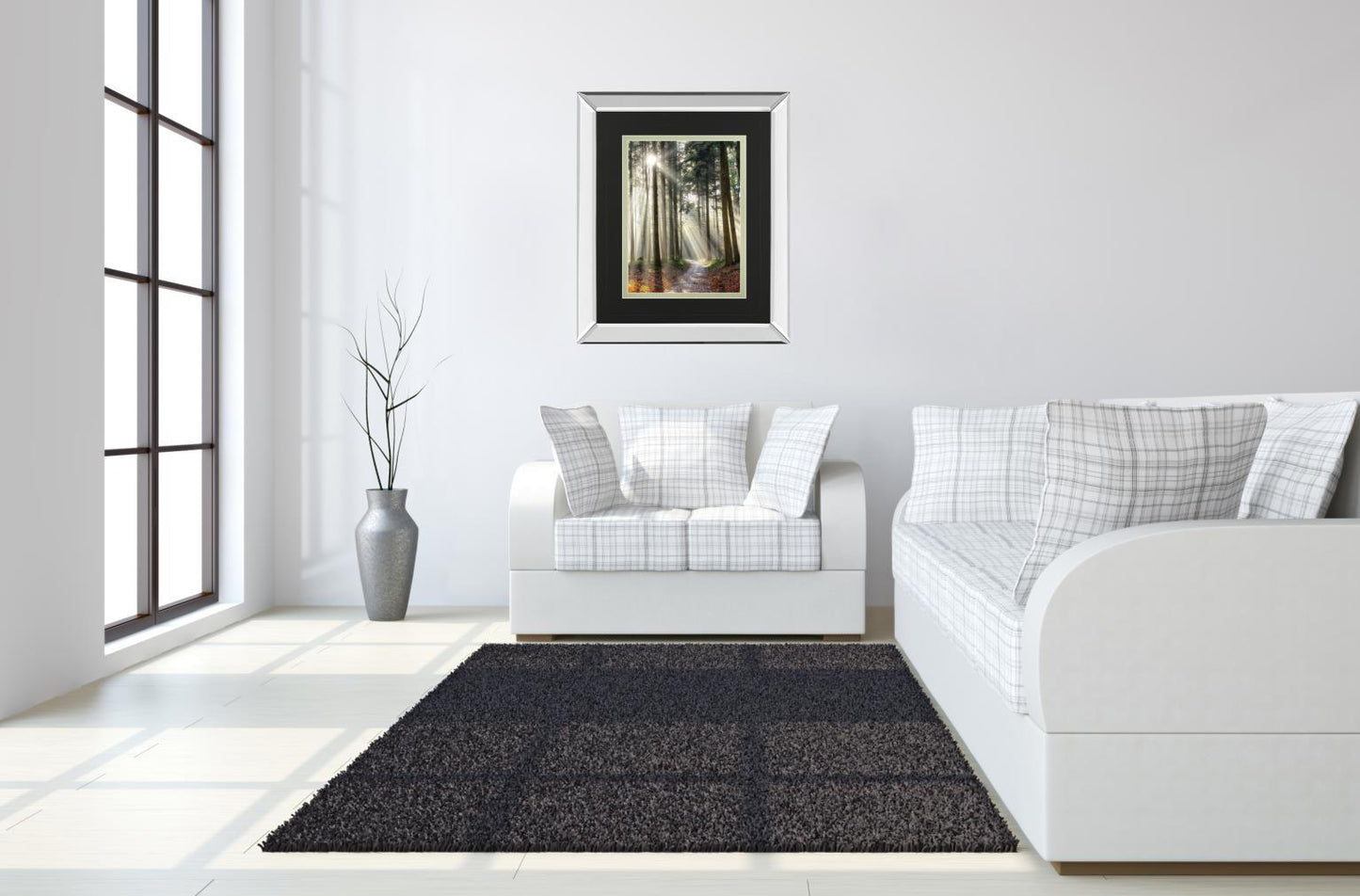 Turning Left Can Be Right By Lars Van De Goor - Mirror Framed Print Wall Art - White