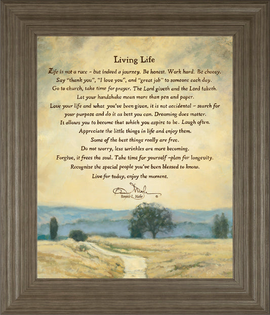 Living Life By Bonnie Mohr - Framed Print Wall Art