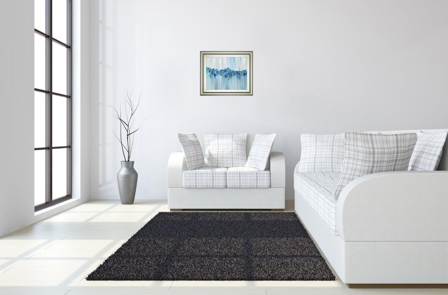 Keeping Calm By Sofia Veysey - Framed Print Wall Art - Blue