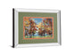 Kaleidoscope By Jmp Mirror - Framed Print Wall Art - Dark Brown