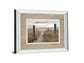 Beach Day By Frank, A. - Mirror Framed Print Wall Art - Dark Brown
