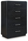 Rowanbeck - Five Drawer Chest - Black