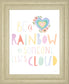 Lets Chase Rainbows II By Jenaya Jackson - Framed Print Wall Art - White