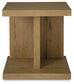 Brinstead - Chair Side End Table - Light Brown