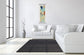 Composition 4b By Melissa Wang - Mirror Framed Print Wall Art - Blue