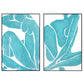 64x47 Hd Print Textured Canvas In Frame (Set of 2) - Blue
