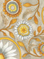 Framed - Flowers On Grey I By Elizabeth Medley - Yellow