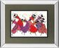 Lead Dancer In Purple Gown By Augusta Asberry - Mirror Framed Print Wall Art - Red
