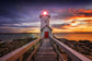 Tempered Glass With Foil - Light House - Purple