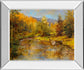 Magnificent Valley By Longo - Mirror Framed Print Wall Art - Yellow