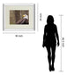 Majestic Eagle By Garytog Double Matted - Mirror Framed Wall Art - Red