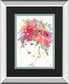 Floral Figures II By Anne Tavoletti Mirrored Frame - Pink
