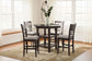 Langwest - Dining Room Counter Table Set (Set of 5) - Brown