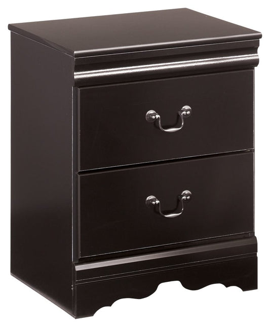 Huey Vineyard - Two Drawer Night Stand - Black