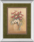 Classic Petal Il By Gloria Eriksen - Mirror Framed Print Wall Art - Red