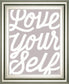 Positivity VIII By Laura Marshall - Framed Print Wall Art - Gray