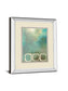 Retro In Aqua And Khaki Il By Laurie Maitland - Mirror Framed Print Wall Art - Blue