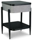 Jorvalee - Accent Table with Speaker - Gray / Black