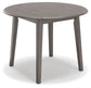 Shullden - Round Drm Drop Leaf Table - Gray