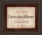 Cote Du Rhone By Paola Viveiros - Framed Print Wall Art - White