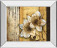 Exotic On Gold I By Patty Q - Mirror Framed Print Wall Art - Yellow - Gold