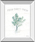 Farmhouse Cotton V By Beth Grove - Mirror Framed Print Wall Art - White