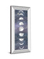 Moon Chart Il By Naomi Mccavitt - Mirror Framed Print Wall Art - Blue