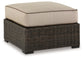 Coastline Bay - Ottoman With Cushion - Brown