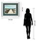 Welcome To Paradise By Nan - Mirror Framed Print Wall Art - Beige