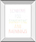 Lets Chase Rainbows VI By Jenaya Jackson - Mirror Framed Print Wall Art - White