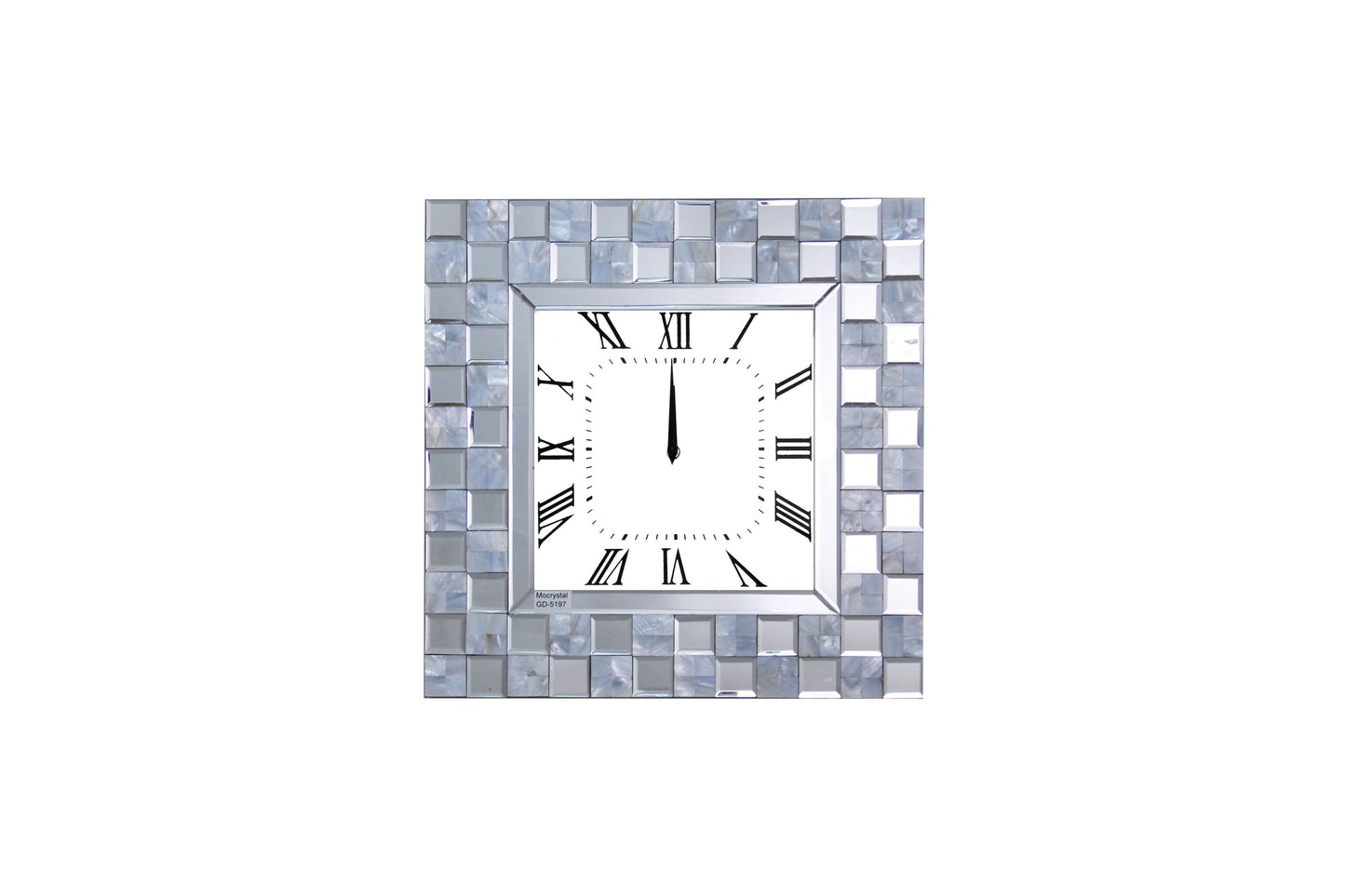 Nasa - Wall Clock - Mirrored & Mother Pearl