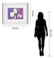 Flowers In Unity - Purple By David Bromstad - Mirror Framed Print Wall Art - Purple