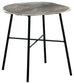 Laverford - Round End Table - Chrome / Black