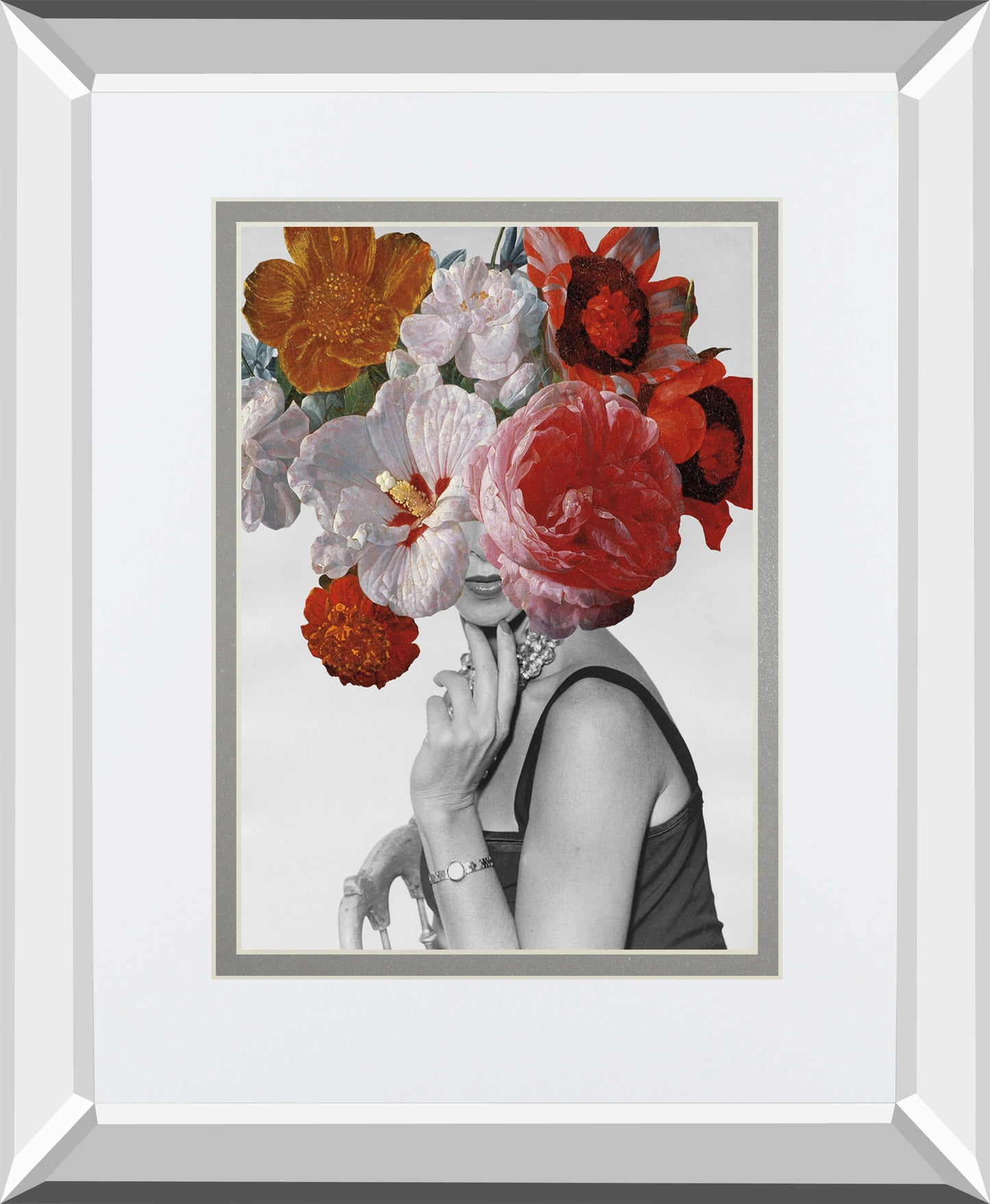 Garden Party II By Wild Apple Portfolio Mirrored Frame