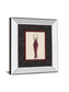 Fashion Dress Il By Susan Osbourne Mirror Framed Print Wall Art - Red