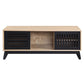 Gamaliel - TV Stand - Oak & Espresso Finish