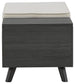 Yarlow - Storage Bench - Dark Gray