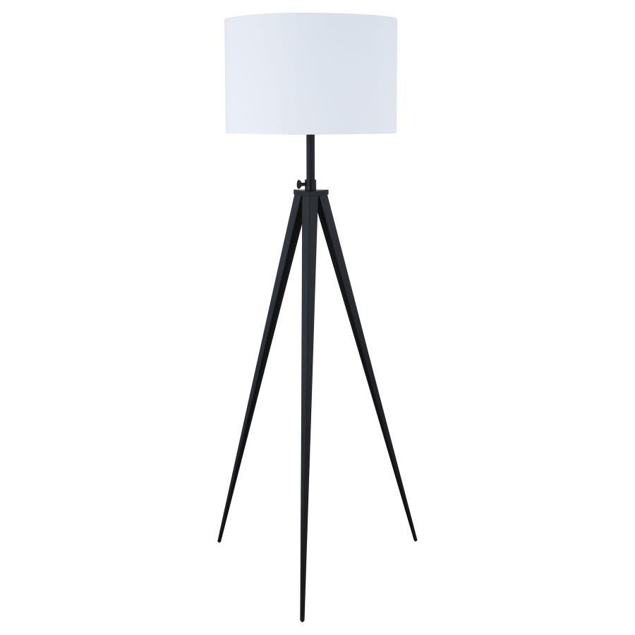 Harrington - Tripod Legs Floor Lamp - White And Black