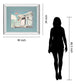The Cabin By Natasia Cook - Mirror Framed Print Wall Art - White