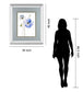 All Poppies I By Lanie Loreth - Mirror Framed Print Wall Art - Blue