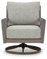Hillside Barn - Swivel Lounge W/ Cushion - Gray / Brown
